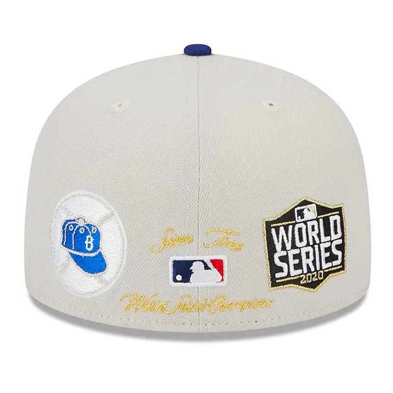Los Angeles Dodgers Stone Gray World Class Collection 59FIFTY Fitted Hat