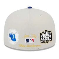 Los Angeles Dodgers Stone Gray World Class Collection 59FIFTY Fitted Hat