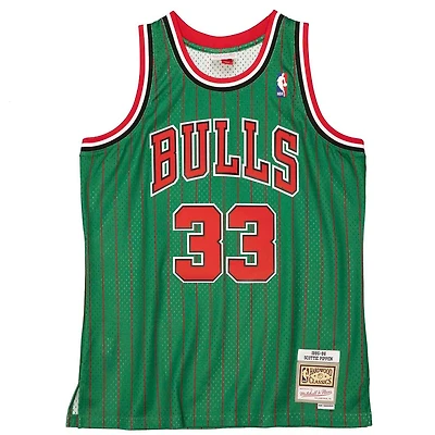 Chicago Bulls Scottie Pippen Mitchell & Ness 1995-96 Hardwood Classics Swingman Player Green Jersey