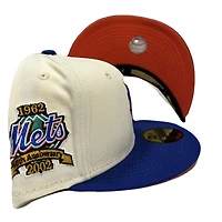 New York Mets Chrome Two Tone 40th Anniversary Patch Orange UV 59FIFTY Fitted Hat