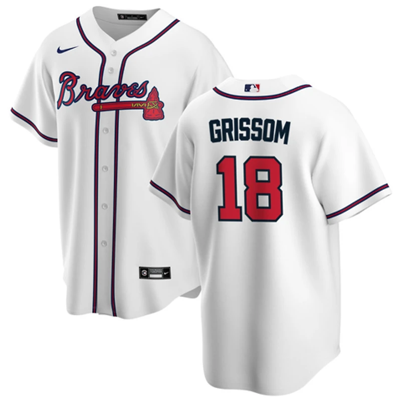 Atlanta Braves Vaughn Grissom White Nike Player Jersey