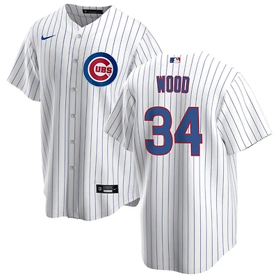 Chicago Cubs Kerry Wood White Pinstripe Nike Player Jersey