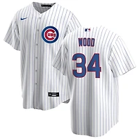Chicago Cubs Kerry Wood White Pinstripe Nike Player Jersey