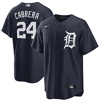 Detroit Tigers Miguel Cabrera Navy Nike Player Jersey
