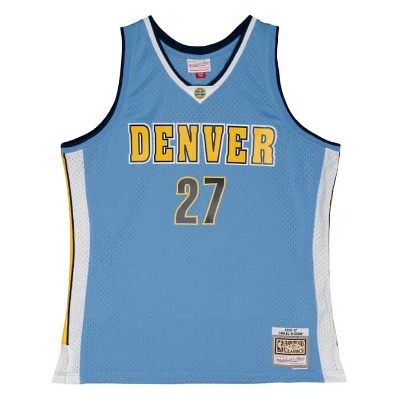 Denver Nuggets Jamal Murray Mitchell & Ness 2016-17 Hardwood Classics Swingman Player Light Blue Jersey