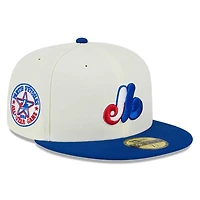 Montreal Expos Chrome Retro MLB Throwback 1982 ASG Patch Gray UV 59FIFTY Fitted Hat