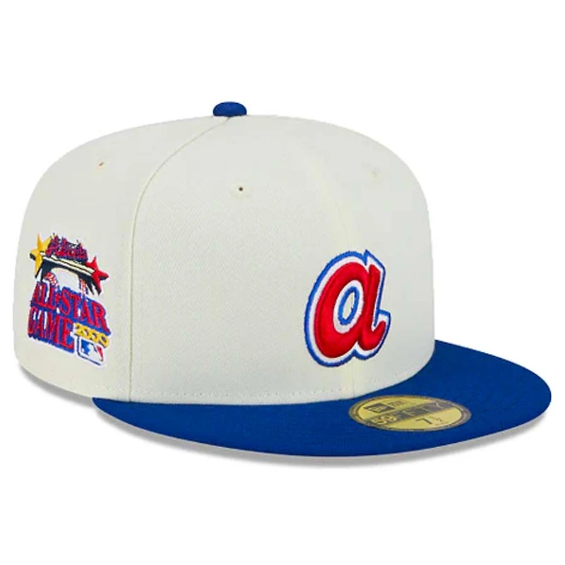 Atlanta Braves Cooperstown Chrome Retro MLB Throwback 2000 ASG Patch Gray UV 59FIFTY Fitted Hat