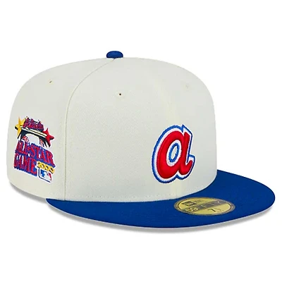 Atlanta Braves Cooperstown Chrome Retro MLB Throwback 2000 ASG Patch Gray UV 59FIFTY Fitted Hat