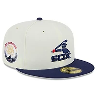 Chicago White Sox Chrome Retro MLB Throwback 50th Patch Gray UV 59FIFTY Fitted Hat