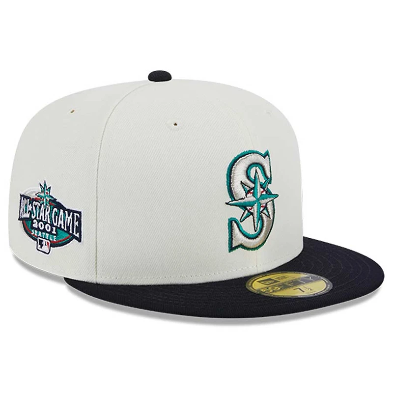 Seattle Mariners Chrome Retro MLB Throwback 2001 ASG Patch Gray UV 59FIFTY Fitted Hat
