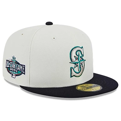 Seattle Mariners Chrome Retro MLB Throwback 2001 ASG Patch Gray UV 59FIFTY Fitted Hat