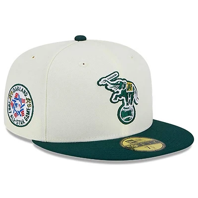 Oakland Athletics Chrome Retro MLB Throwback 1987 ASG Patch Gray UV 59FIFTY Fitted Hat