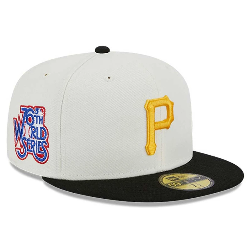Pittsburgh Pirates Chrome Retro MLB Throwback 76th WS Patch Gray UV 59FIFTY Fitted Hat