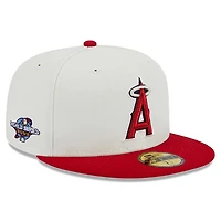 Anaheim Angels Chrome Retro MLB Throwback 2002 WS Patch Gray UV 59FIFTY Fitted Hat