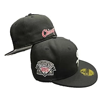 Chicago White Sox Black Script Comiskey Park Patch Gray UV 59FIFTY Fitted Hat