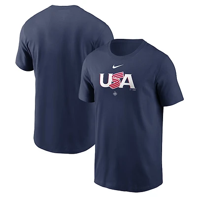 USA Baseball Nike World Classic Navy Wordmark Shirt