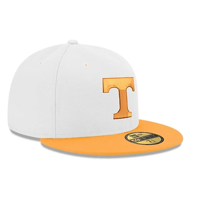 Tennessee Volunteers White and Orange Two Tone New Era 59FIFTY Fitted Hat