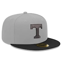 Tennessee Volunteers Gray and Black Two Tone New Era 59FIFTY Fitted Hat