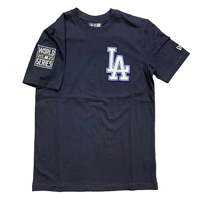 Los Angeles Dodgers Custom New Era 2020 WS Patch Navy Shirt