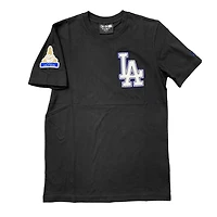 Los Angeles Dodgers Custom New Era First WS Patch Black Shirt