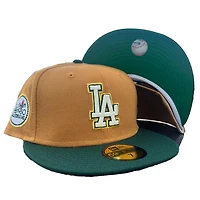Los Angeles Dodgers Tan El Chavo De Ocho Eso 1980 ASG Patch Green UV 59FIFTY Fitted Hat