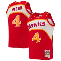 Atlanta Hawks Spud Webb Mitchell & Ness 1986-87 Hardwood Classics Swingman Player Red Jersey