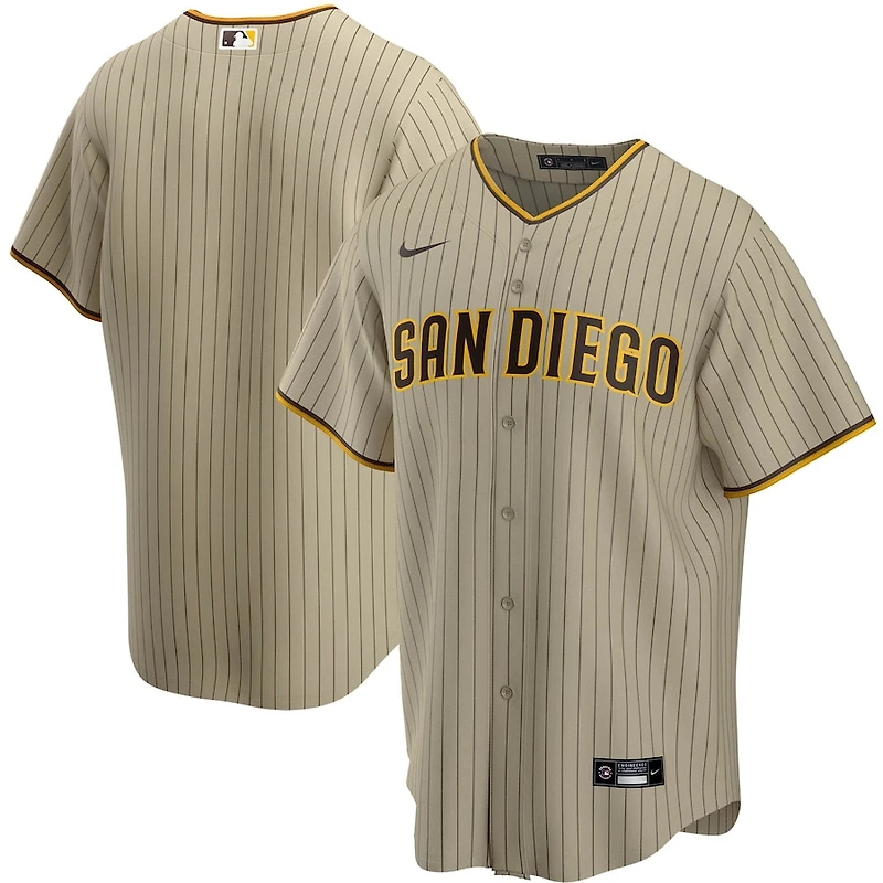San Diego Padres Nike Tan Blank Jersey