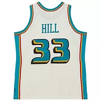 Detroit Pistons Grant Hill Mitchell & Ness 1998- Hardwood Classics Swingman Jersey