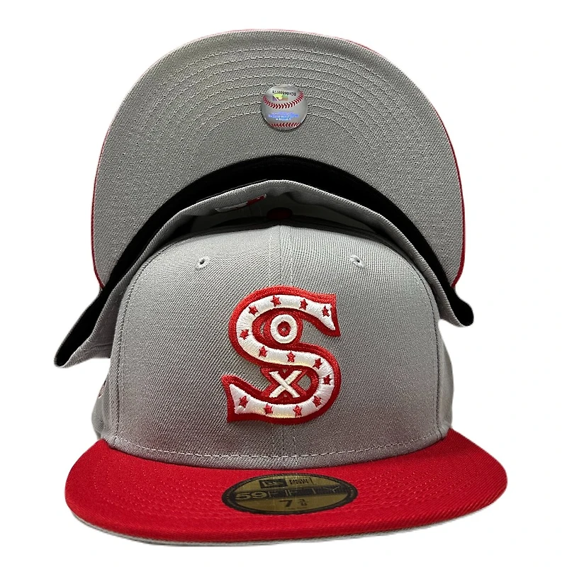 Chicago White Sox Gray Two Tone 1917 World Series Patch UV 59FIFTY Fitted Hat
