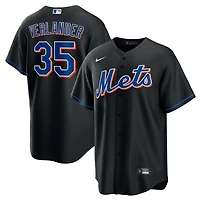 New York Mets Justin Verlander Nike Black Player Jersey