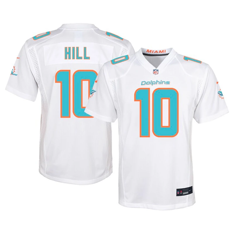 Youth Miami Dolphins Tyreek Hill White Nike Game Jersey