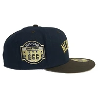 New York Yankees Oceanside Blue and Walnut Two Tone Stadium Patch Vegas Gold UV 59FIFTY Fitted Hat