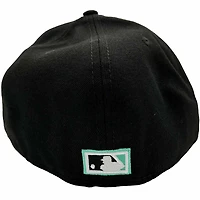 Florida Marlins Black Custom Mint Side Patch New Era 59FIFTY Fitted Hat