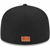 Atlanta Braves Black Orange Metallic Pop New Era 59FIFTY Fitted Hat