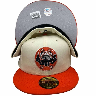 Houston Astros Cream 2013 All Star Game Patch Gray UV 59FIFTY Fitted Hat