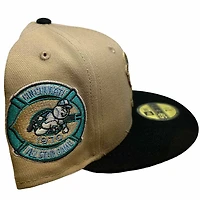 Cincinnati Reds Tan 1970 All Star Game Patch Light Blue UV 59FIFTY Fitted Hat