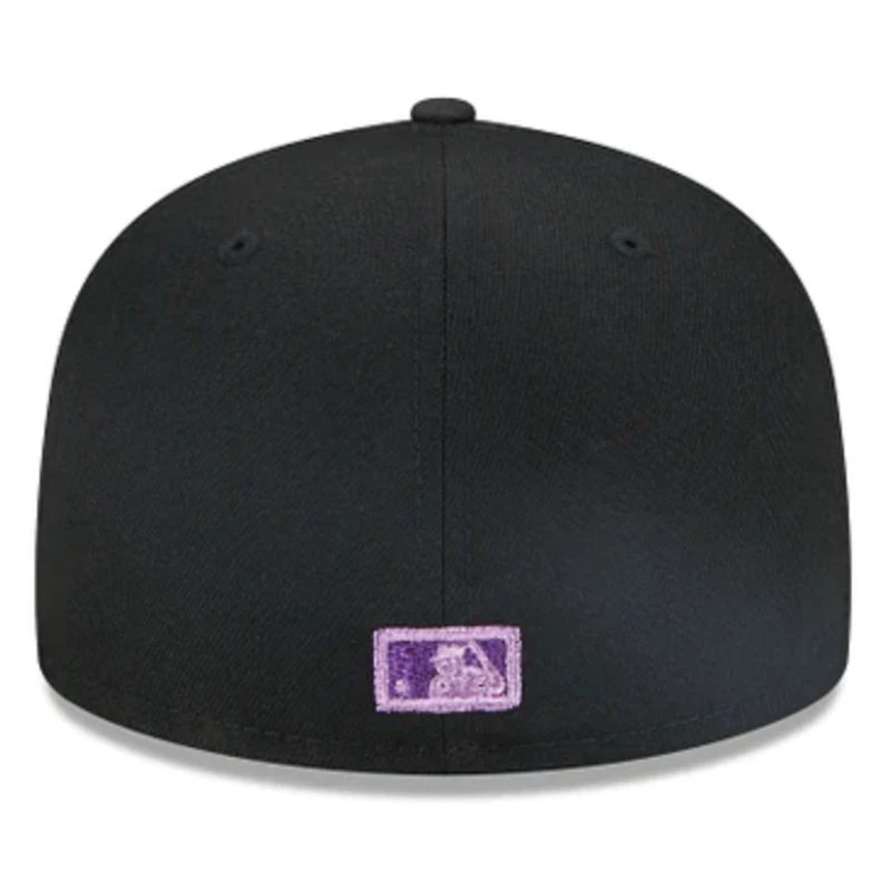 Cincinnati Reds Black Purple Metallic Pop New Era 59FIFTY Fitted Hat