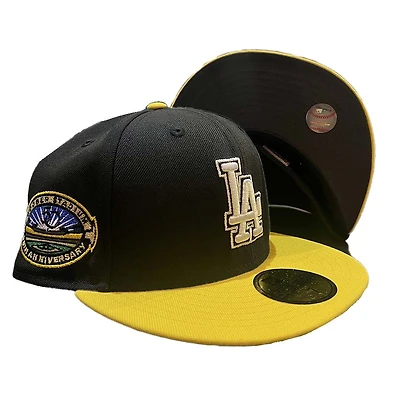 Los Angeles Dodgers Black Two Tone Transform Pack 50th Patch UV 59FIFTY Fitted Hat