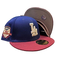 Los Angeles Dodgers Royal Two Tone Transform Pack 50th Aniv Patch Gray UV 59FIFTY Fitted Hat