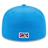 Rocket City Trash Pandas Blue Authentic Collection MiLB 59FIFTY Fitted Hat