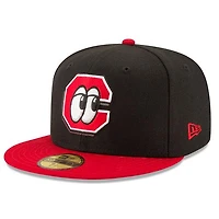 Chattanooga Lookouts Black Road Authentic Collection MiLB 59FIFTY Fitted Hat