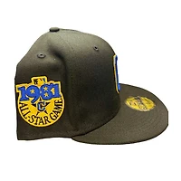 Cleveland Guardians Black 1981 ASG Patch Royal Blue UV New Era 59FIFTY Fitted Hat