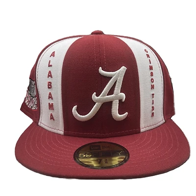 Alabama Crimson Tide Red Pinwheel Grey UV Annual Clearance 59FIFTY Fitted Hat