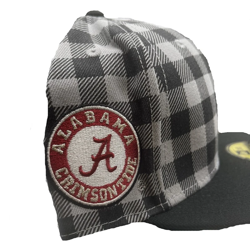 Alabama Crimson Tide Plaid Pro Image Sports Exclusive Annual Clearance Green UV 59FIFTY Fitted Hat