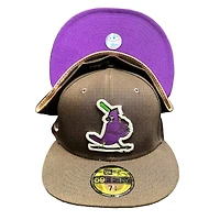 St. Louis Cardinals Brown Pro Image Exclusive 1967 WS Patch Tan Suede Sweatband Purple UV 59FIFTY Fitted Hat