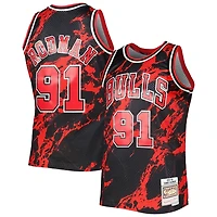 Chicago Bulls Dennis Rodman Mitchell & Ness 1995-96 Hardwood Classics Marble Swingman Jersey