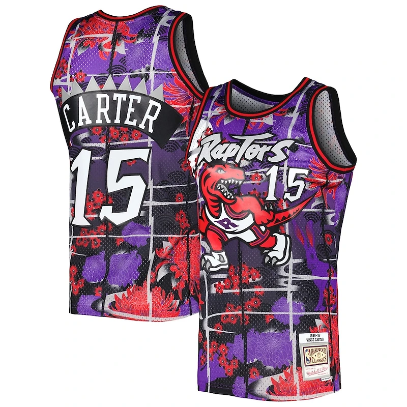 Toronto Raptors Vince Carter Mitchell & Ness 1998-99 Hardwood Classics Lunar New Year Swingman Jersey
