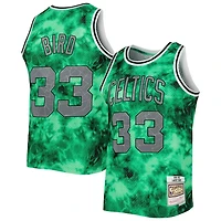 Boston Celtics Larry Bird Mitchell & Ness 1985-86 Hardwood Classics Galaxy Swingman Jersey