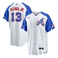 Atlanta Braves Ronald Acuna Jr Nike White City Connect Player Jersey