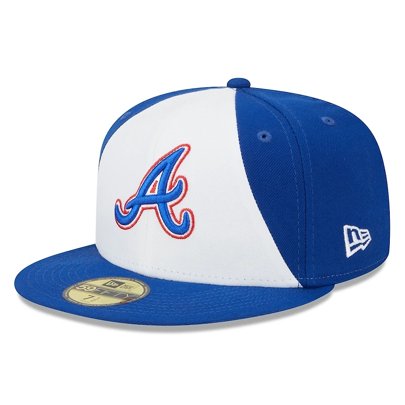 Atlanta Braves 2023 White Royal City Connect 59FIFTY Fitted Hat